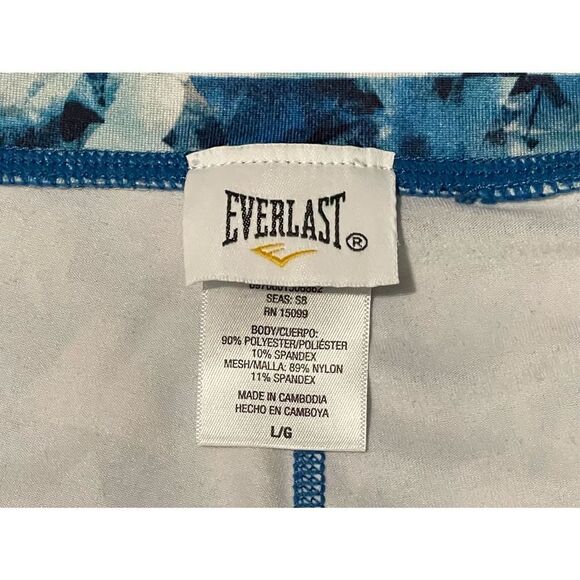 Everlast | WOMENS ACTIVEWEAR WORKOUT CAPRI BLUE MULTICOLOR PRINT L - Picture 2 of 5